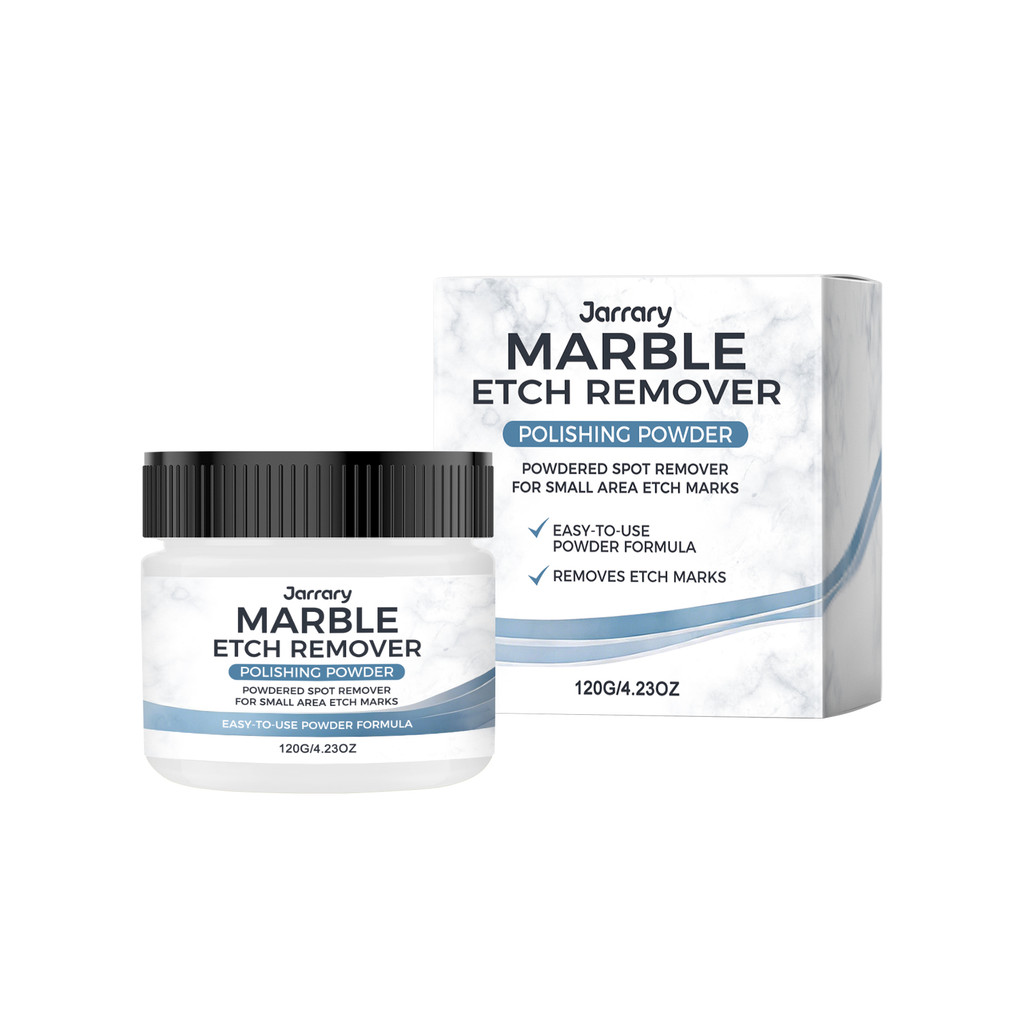 Jarary 120G Marble Etch Remover Polishing Powder, Stone Stain Remover สําหรับเคาน์เตอร์หินอ่อน, Limestone, Travertine