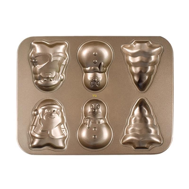 Yu Cake Pan ถาดอบเหล็กคาร์บอน Stick Christmas Serie Cake Pan แม่พิมพ์ขนมปัง