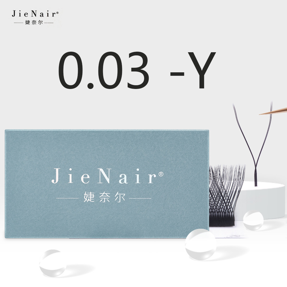 Jie Nair Jie Nair สไตล์ใหม่ 0.03 Y-Shaped Grafting Eyelashes อัพเกรดใหม่ Beauty Eyelash Shop เฉพาะ G