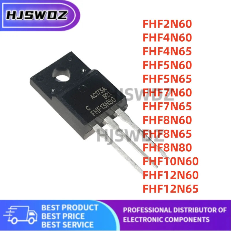 10 หลอด MOS FHF12N65 FHF8N80 FHF7N60 FHF12N60 FHF4N60 FHF4N65 FHF7N65 FHF10N60 FHF5N65 FHF5N60HF5N60