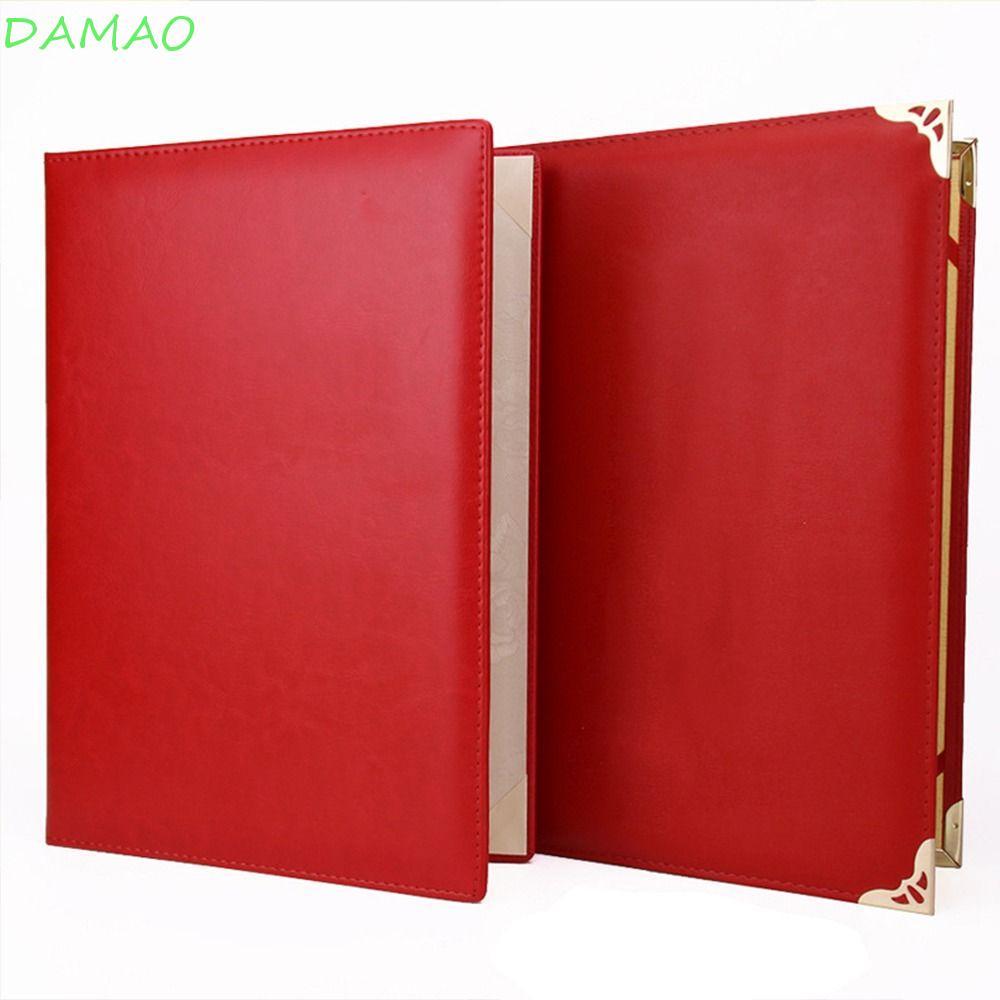 DAMAO A3 A4 Art Paper ปกแข็ง, Poetry Reading Signing Retract File Paper Page Folder, Simple Thicken 