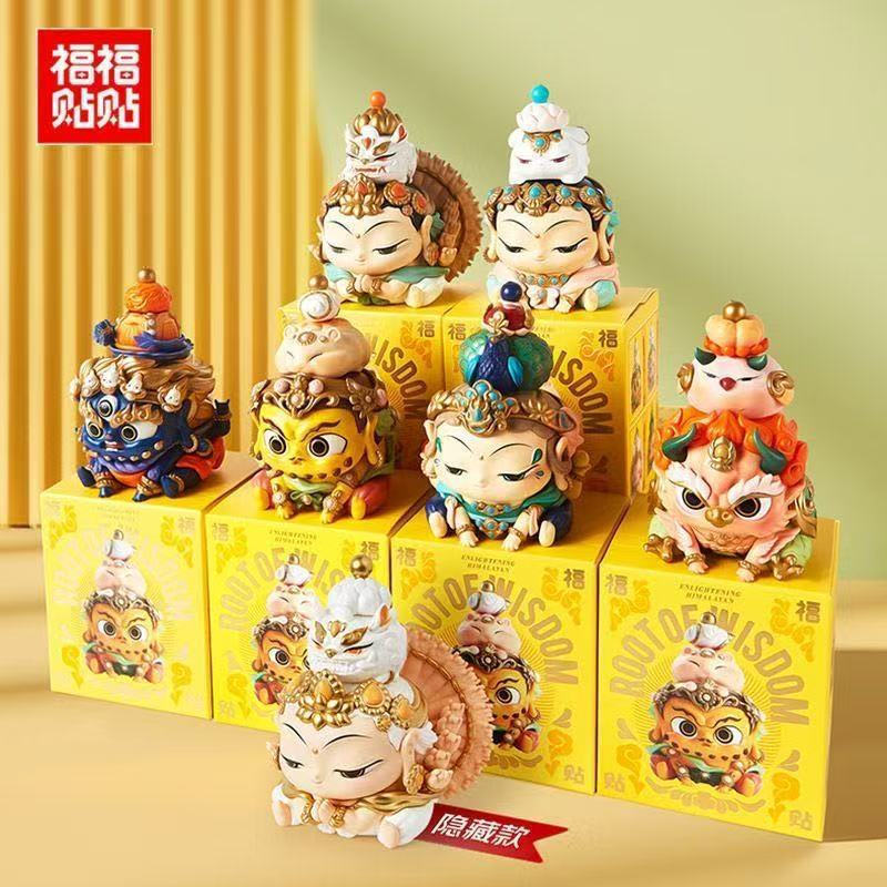 สติ๊กเกอร์อวยพรของแท้ Niutou Mountain Co-Branded Huigen Series Wishing Dolls ให้ของขวัญอวยพร