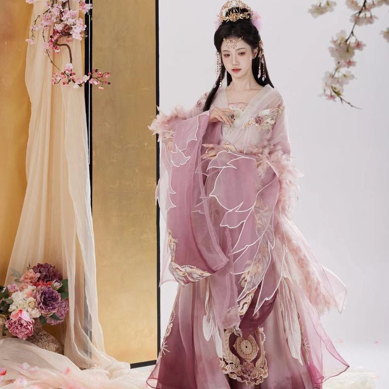 Fan Que Pavilion Original Hanfu [Fu Ling] Wei Jin Southern North Dynasty Luxury Heavy Industry ปักกร