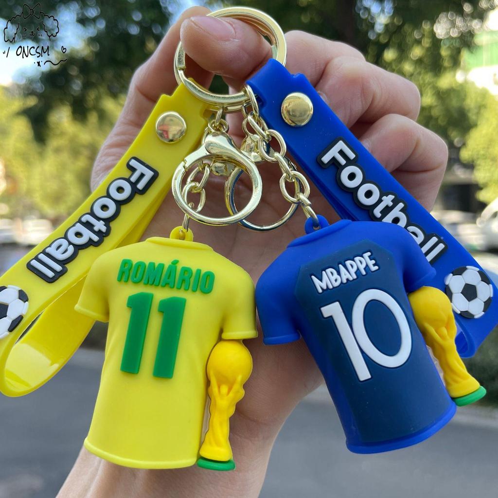 พวงกุญแจการ์ตูนฟุตบอลโลก 2026 - Messi Mbappe Jersey กระเป๋าเป้สะพายหลังจี้ของขวัญ