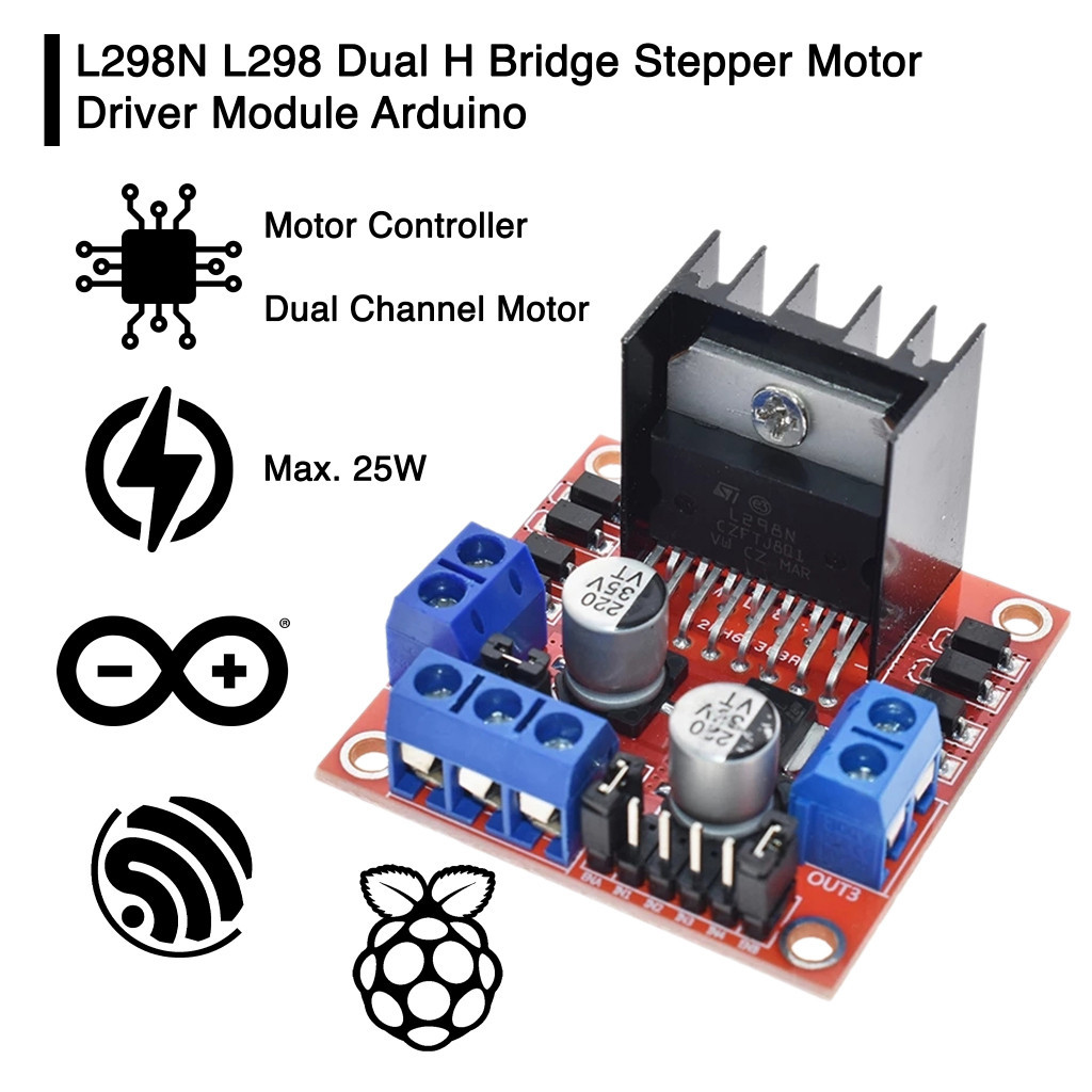 L298N L298 Dual H Bridge Stepper Motor Driver Module Arduino