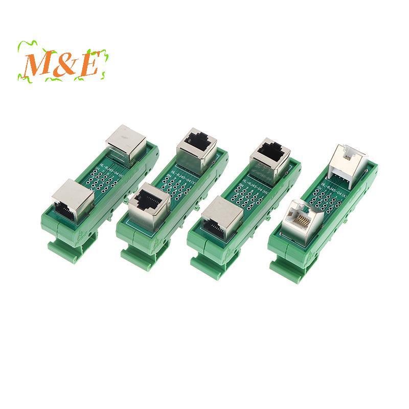 [M&E] RJ45 Adapter Terminal Blo Industrial Network Port DIN35 Rail Mount สําหรับอุปกรณ์ไร้รอยต่อการต