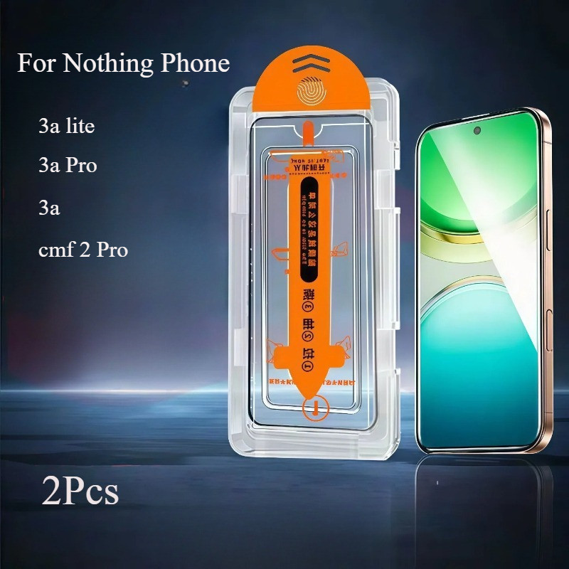 2PCS 9H กระจกนิรภัยสําหรับ Nothing โทรศัพท์ 4a Pro 3A lite (3a) Pro CMF 2 Pro ป้องกันหน้าจอป้องกันกระจกพร้อมติดตั้งชุดเครื่องมือ