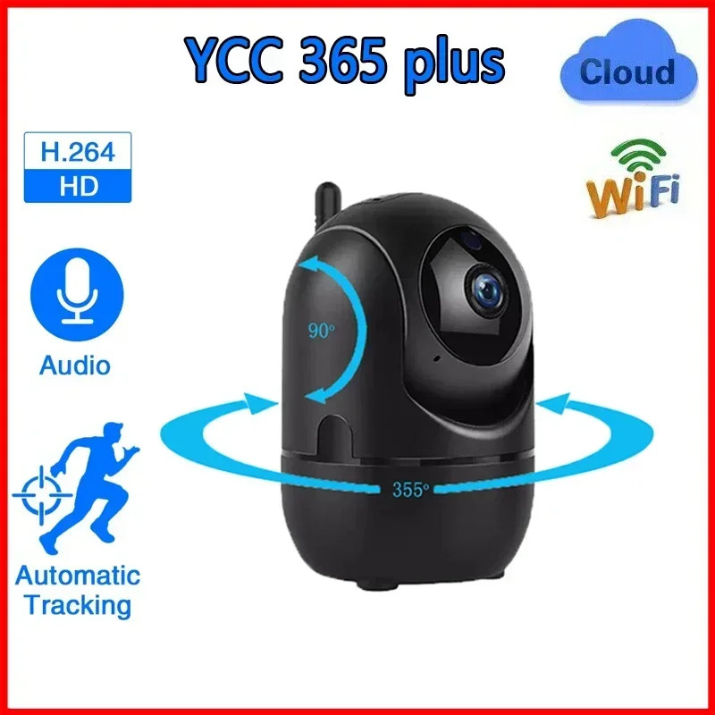 Ycc365 Plus Ip WiFi กล้องการเฝ้าระวังวิดีโอ HD 1080P Cloud ไร้สายการติดตามอัตโนมัติกล้องเฝ้าระวังอิน