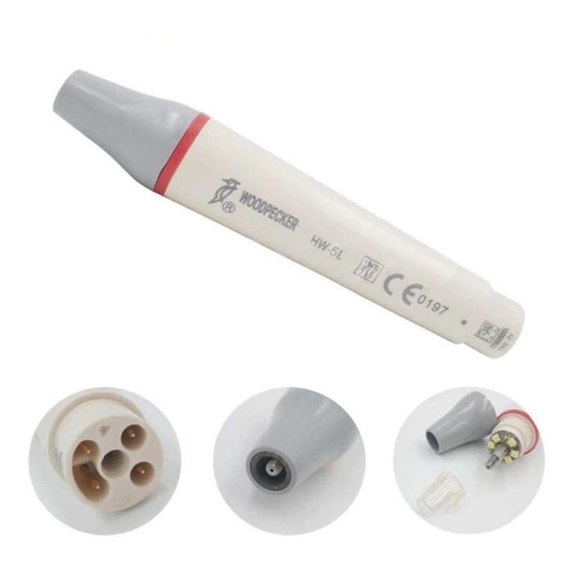JKFH ไฟ LED ที่ถอดออกได้ Piezo Scaler Handpiece Fit นกหัวขวาน EMS Ultrasonic Scalers Scaling เคล็ดลับ