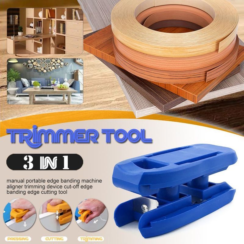 พร้อมสต็อกสามในหนึ่งเดียวคู่มืองานไม้Trimmer Right-มุมงานไม้กบขอบBanding Scratch Chamfering Woo