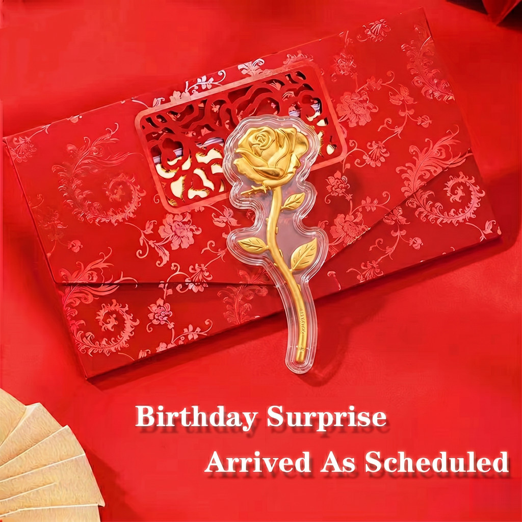 999 Rose Gold Bar 999 Rose Gold Booklet Bar 999 Rose Gold Commemorative Bar 999 ประหยัด