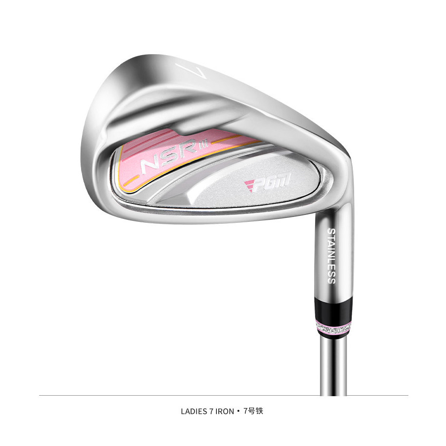 ไม้กอล์ฟหญิงสแตนเลสเบอร์ 7 Iron Ladies No. 7 Iron Beginner Iron Carbon Introductory Practice Rod