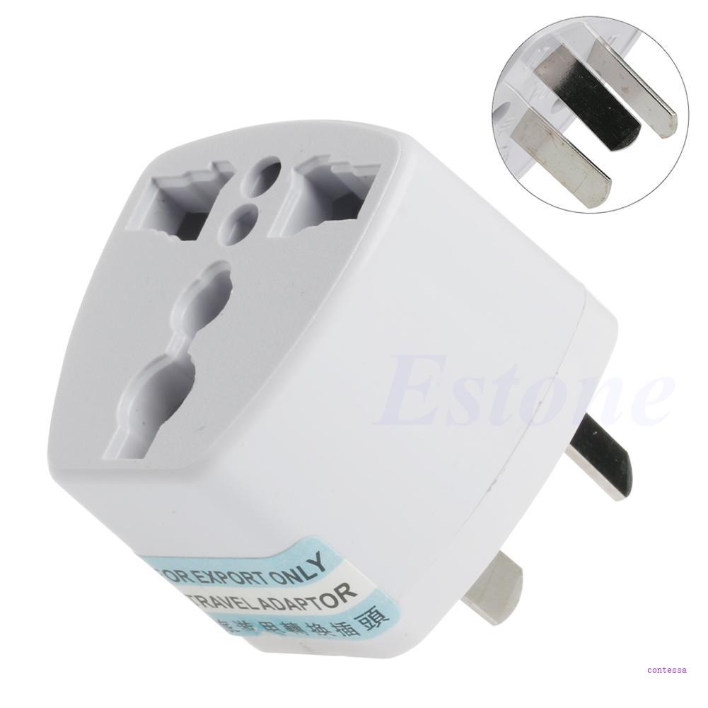 CON UK US EU Universal to AU Australia Plug AC Power Adapter ตัวแปลงการเดินทาง