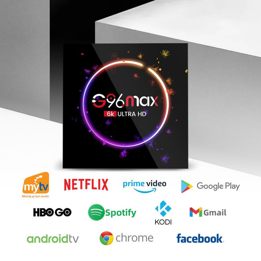 G96 MAX กล่องรับสัญญาณ Media Player ALLWINNER H616 Android10 2GB 16GB Wi-Fi 2.4GHz/5GHz