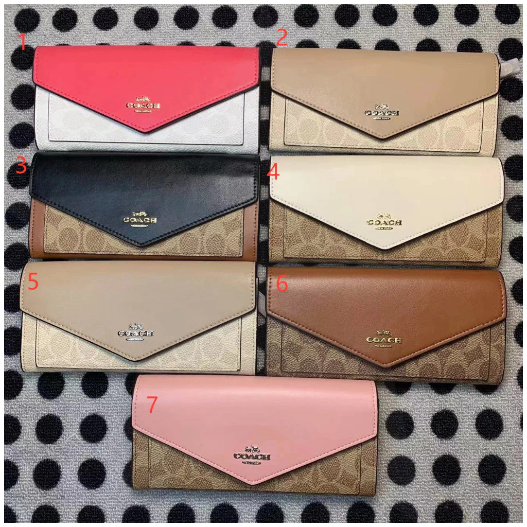 Wallet F31547 หนังผู้หญิง กระเป๋าสตางค์ กระเป๋าสตางค์ยาว พลิกปก Y8H9U32F