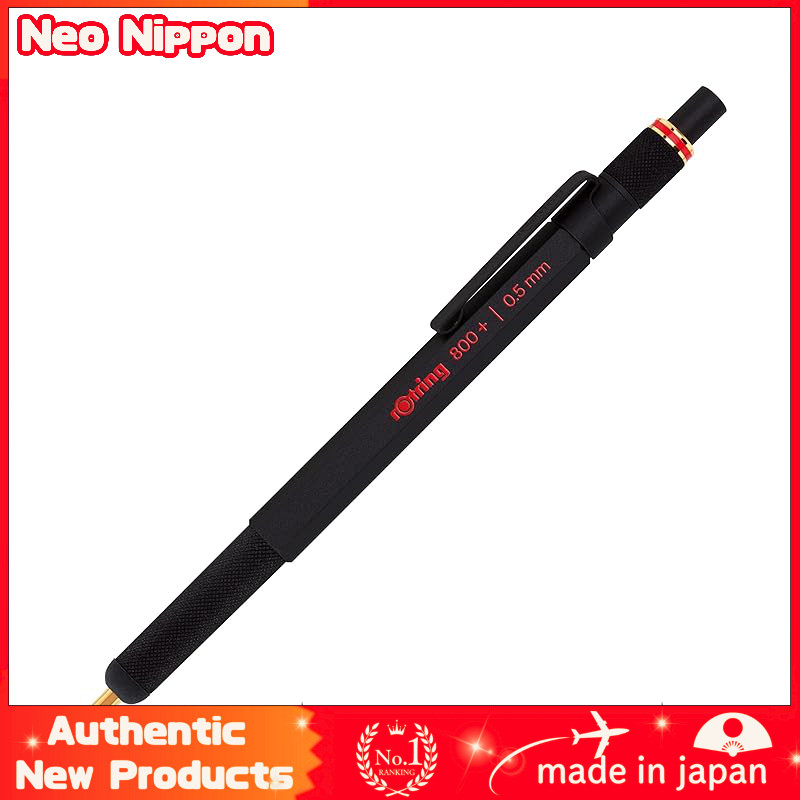 Rotring 800+ Mechanical Pencil & Stylus - Black - 0.5mm & 0.7mm