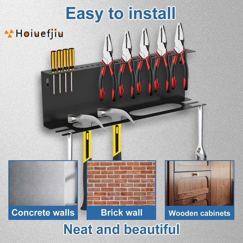 Houefjiu Wall Mount Plier Organizer, 17 นิ้ว Steel Organizer