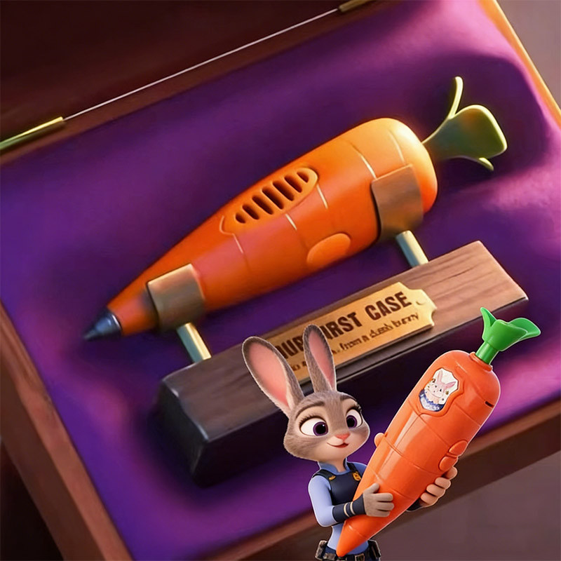 Zootopia Judy Hopps Themed Carrot Voice Recorder Pen 2-in-1 Writing Toy & Voice Recorder ของขวัญเด็ก
