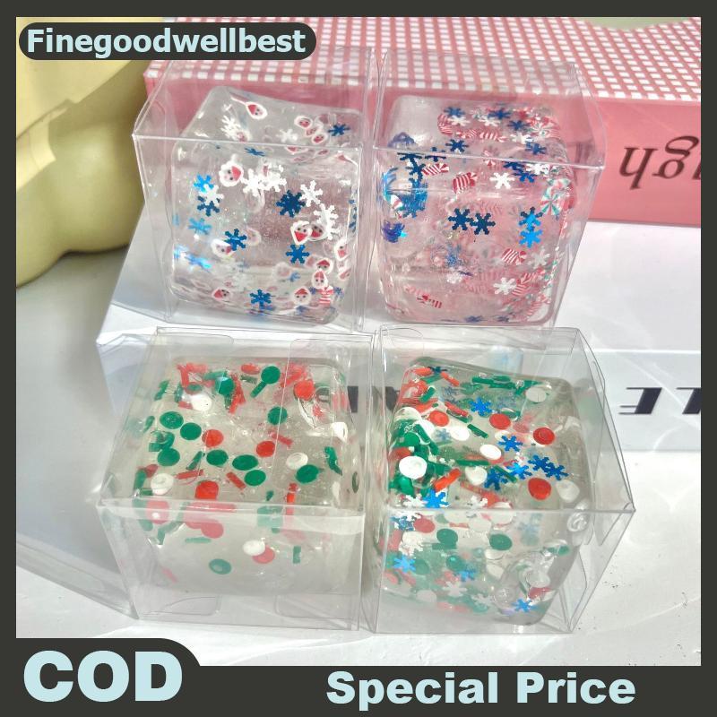 FBTH 1 ชิ้นคริสต์มาส Series Sensory Fidget ของเล่น Taba Squishy ความเครียดลูก Cube ช้า Rise Squishy 