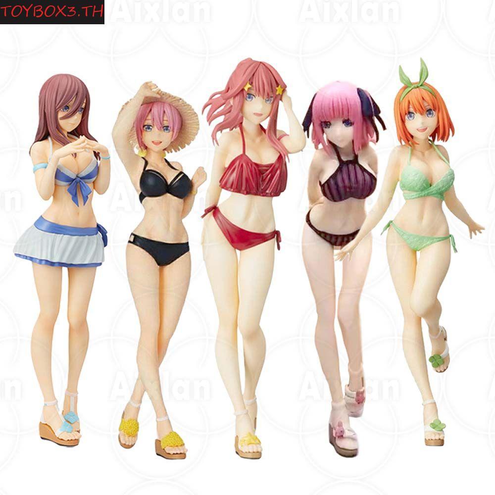 TOYBOX Nakano Miku Action Figure PVC อะนิเมะ Gotoubun ไม่มี Hanayome Nakano Miku Quintessential Acti
