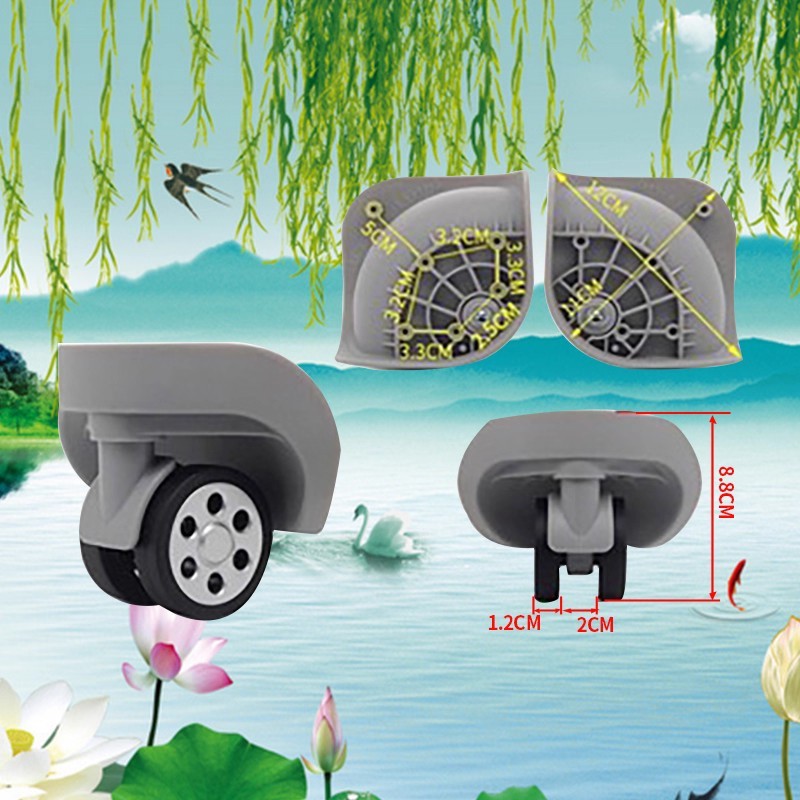 รถเข็นกระเป๋าเดินทางอุปกรณ์เสริมล้อ LBJ B-162 LK ขนาดเล็ก/DL-A168S G185 ขนาดเล็ก Universal ล้อ 128