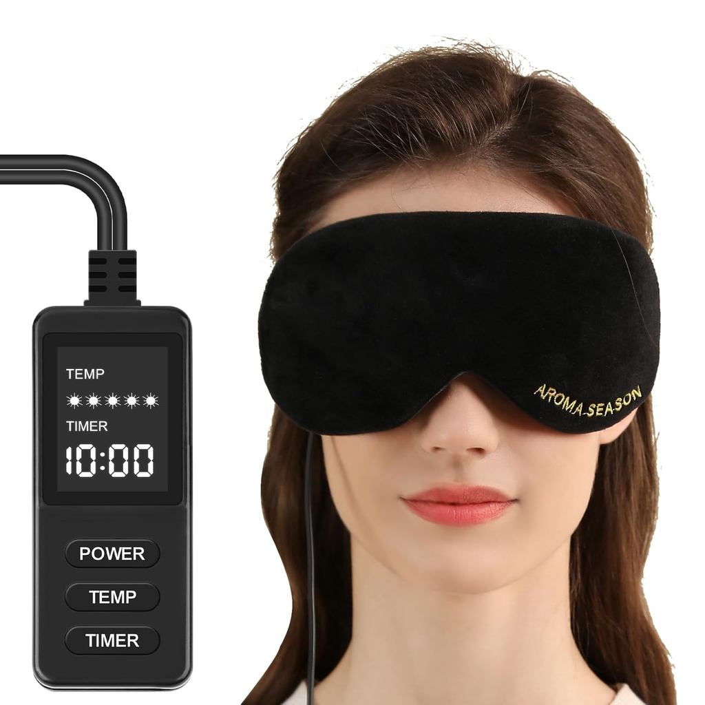 Aroma Season Heated Eye Mask, Warm Eye Compress สําหรับตาแห้ง MGD Stye Blepharitis Sinus ไมเกรน, Gra