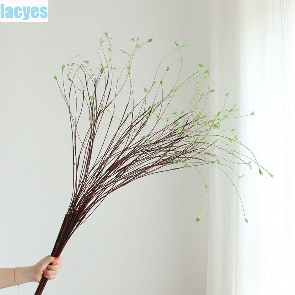 LAYES ประดิษฐ์ Willow สาขา,พลาสติกเหมือนจริงปลอม Willow Tree, DIY แจกันตกแต่ง Handmade 130 ซม.จําลอง