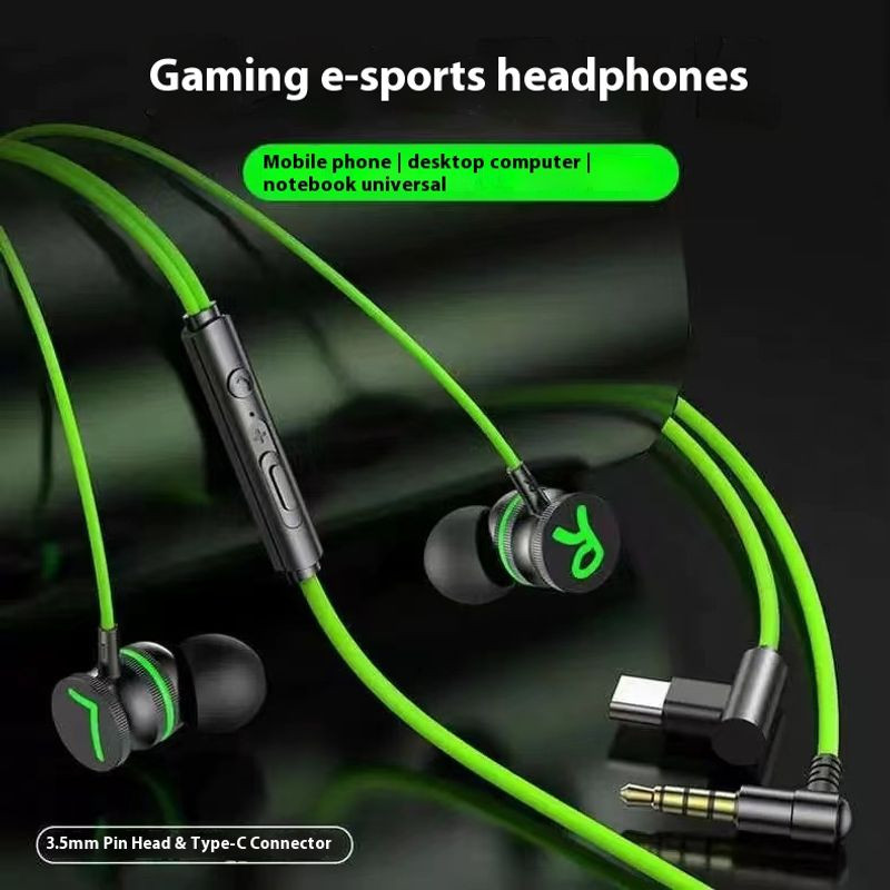 FathSunny หูฟังแบบมีสายแม่เหล็กโลหะพร้อมเบสหนักแน่นในหูสําหรับเล่นเกม