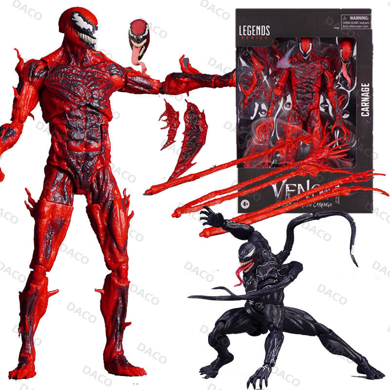โมเดลฟิกเกอร์แอคชั่น SHF Venom Carnage Venom Articulado