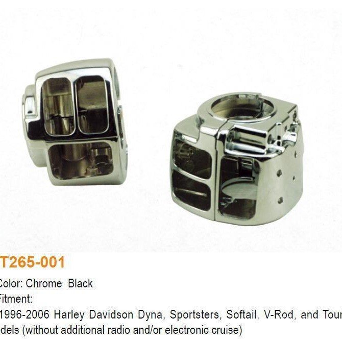 Dyna ฝาครอบตกแต่ง Dyna Glider ฝาครอบ 883 สวิตช์เชลล์ Soft Tail Touring Harley H6EL