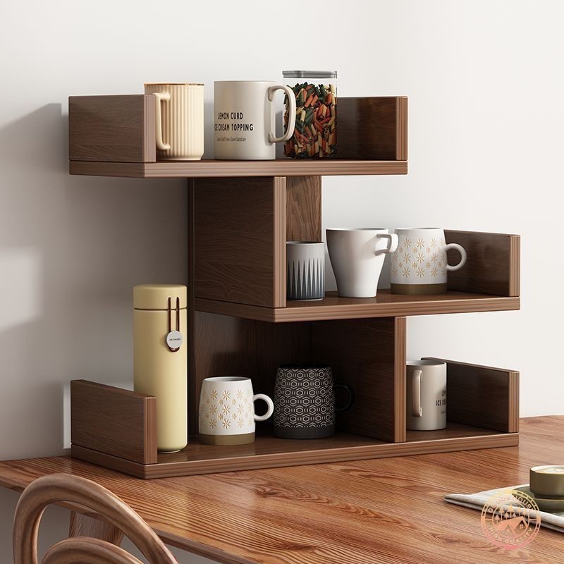 Cup rack lattice cabinet water cup rack coffee cup wall display rack multi-layer storage rack kitche