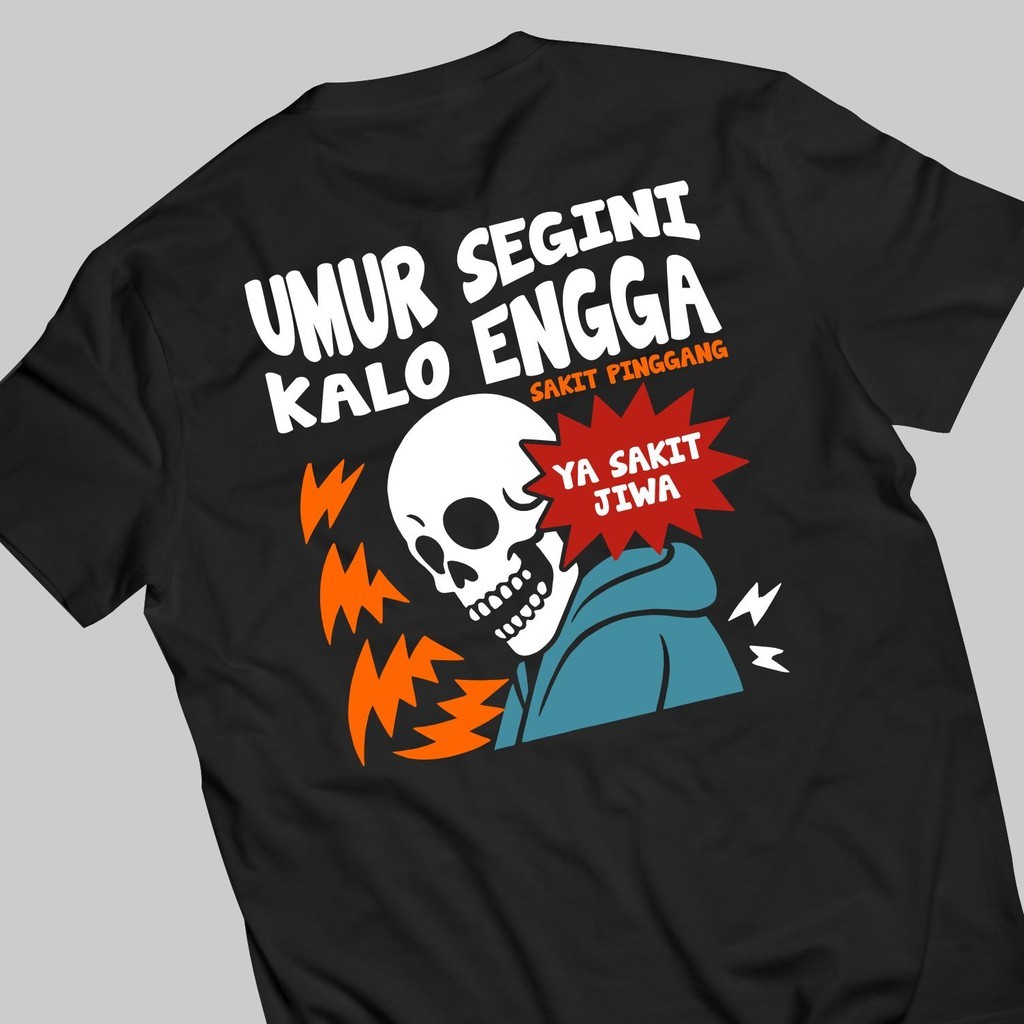 พาสต้าค. เสื้อยืด Age Segini If You Are Back Pain, Yes, Illness of the Soul, Cotton 100% Combed 24S 