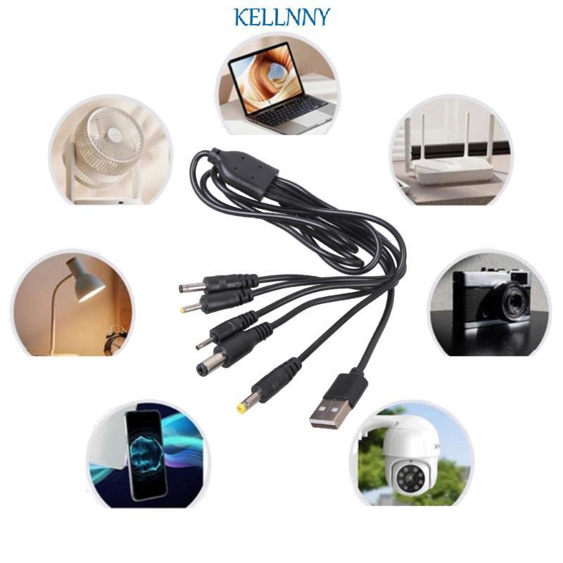 Kelln USB 5V สายชาร์จ USB ถึง 2 5x0 7 มม. 3 5x1 35 มม. 5x2 1 มม. 4 0x1 7 มม. 2 0x0 6 มม.