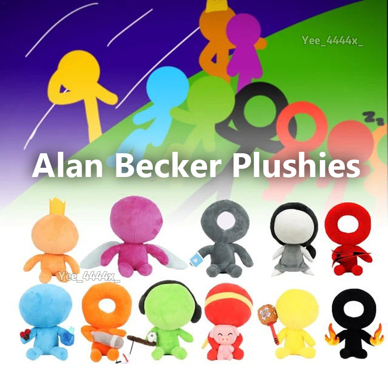 Alan Becker Plushies เกมการ์ตูน Stickman ของเล่นตุ๊กตาเกมอุปกรณ์ต่อพ่วงคอลเลกชันของขวัญสําหรับเด็กแฟนๆ tayenith