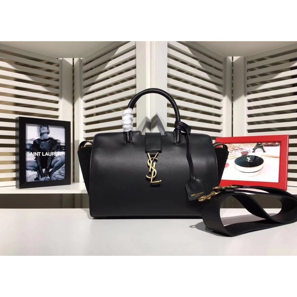 กระเป๋าสะพายSaintLaurentสไตล์ใหม่17แบบ ทำจากหนังฟรอสต์และหนังลูกวัวนำเข้า ขนาดภายใน: 25x19x12 cm