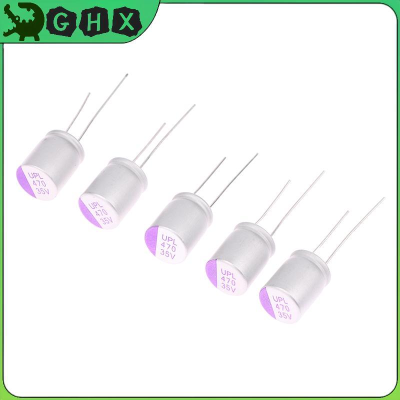 BlowGentlyWind 5 PCS Solid Capacitor UNICON UPL 35V 470UF Capacitor สําหรับ FPV อะไหล่ 35V470UF UPL 