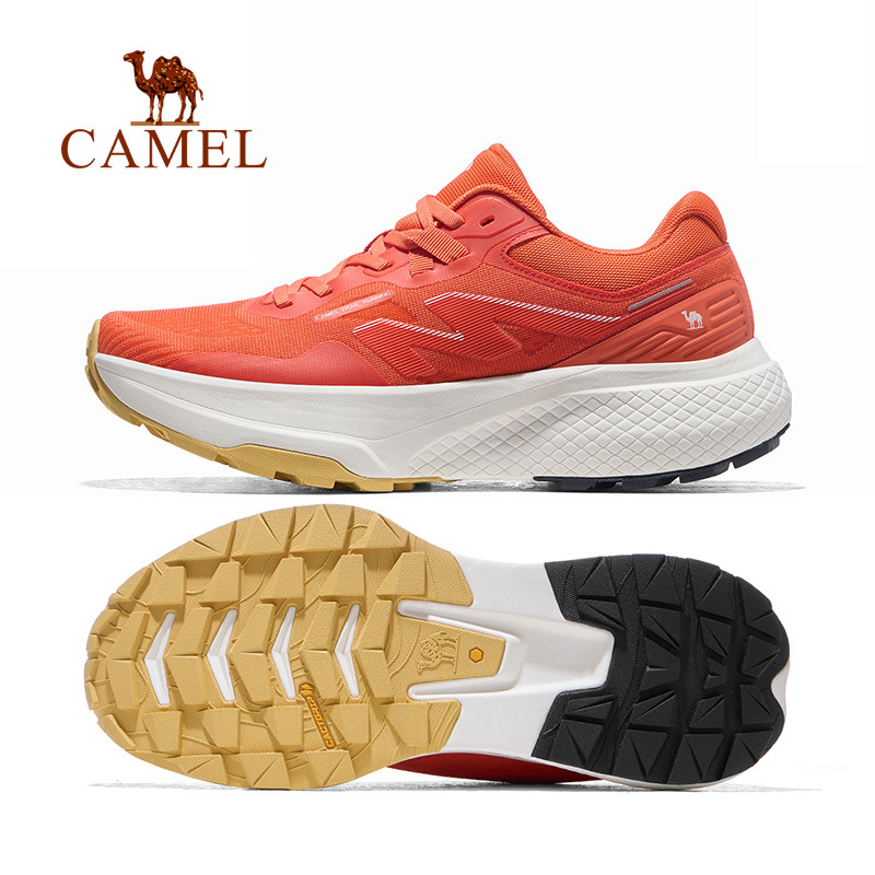 CAMEL รองเท้าวิ่งเทรลสำหรับผู้ชาย พื้นหนาเพิ่มความสูง กันลื่นและทนทาน