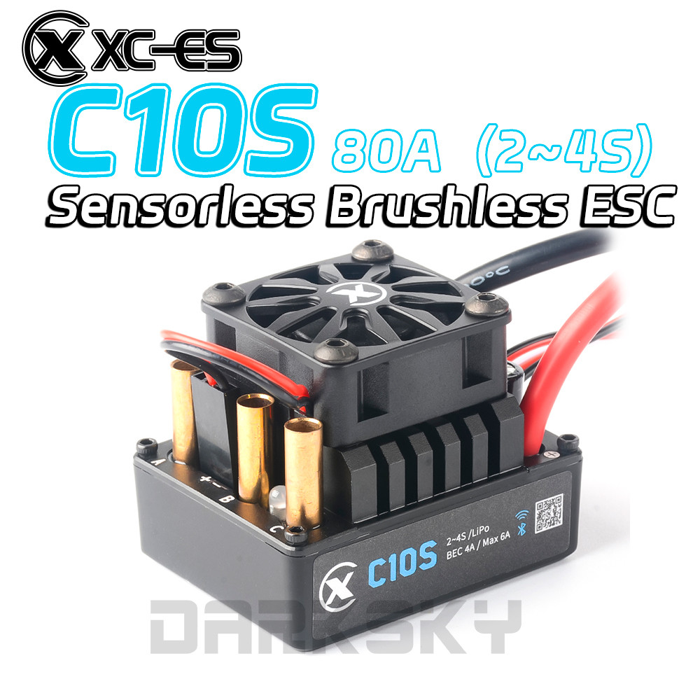 XC C10S 80A Brushless ESC 2-4S LiPo แบตเตอรี่สําหรับ 1/10 RC รุ่นรถบรรทุก Buggy On-Road Racing อุปกรณ์เสริม