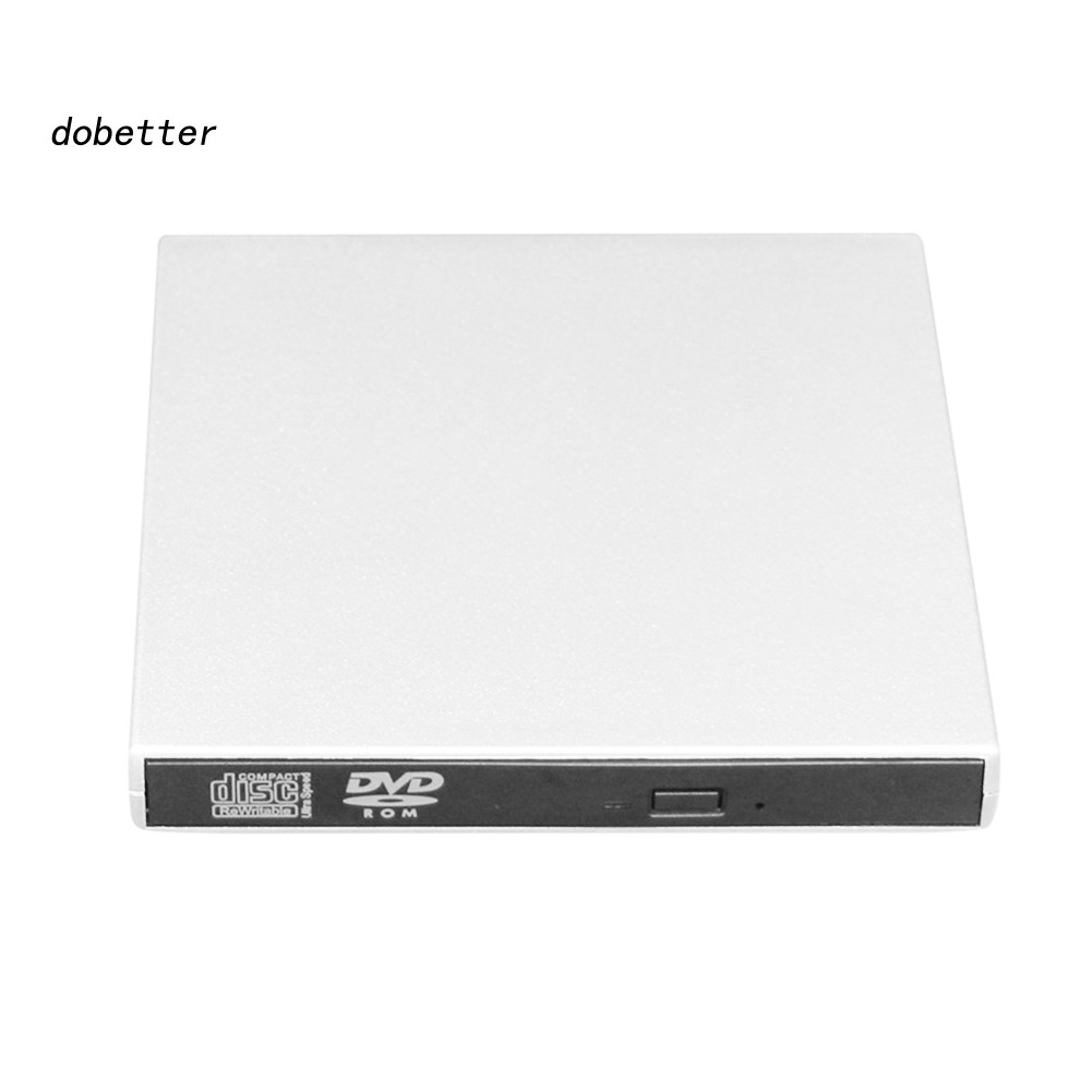 <Dobetter> แบบพกพา USB 20 ภายนอก DVD Optical Drive Player Reader สําหรับแล็ปท็อปคอมพิวเตอร์