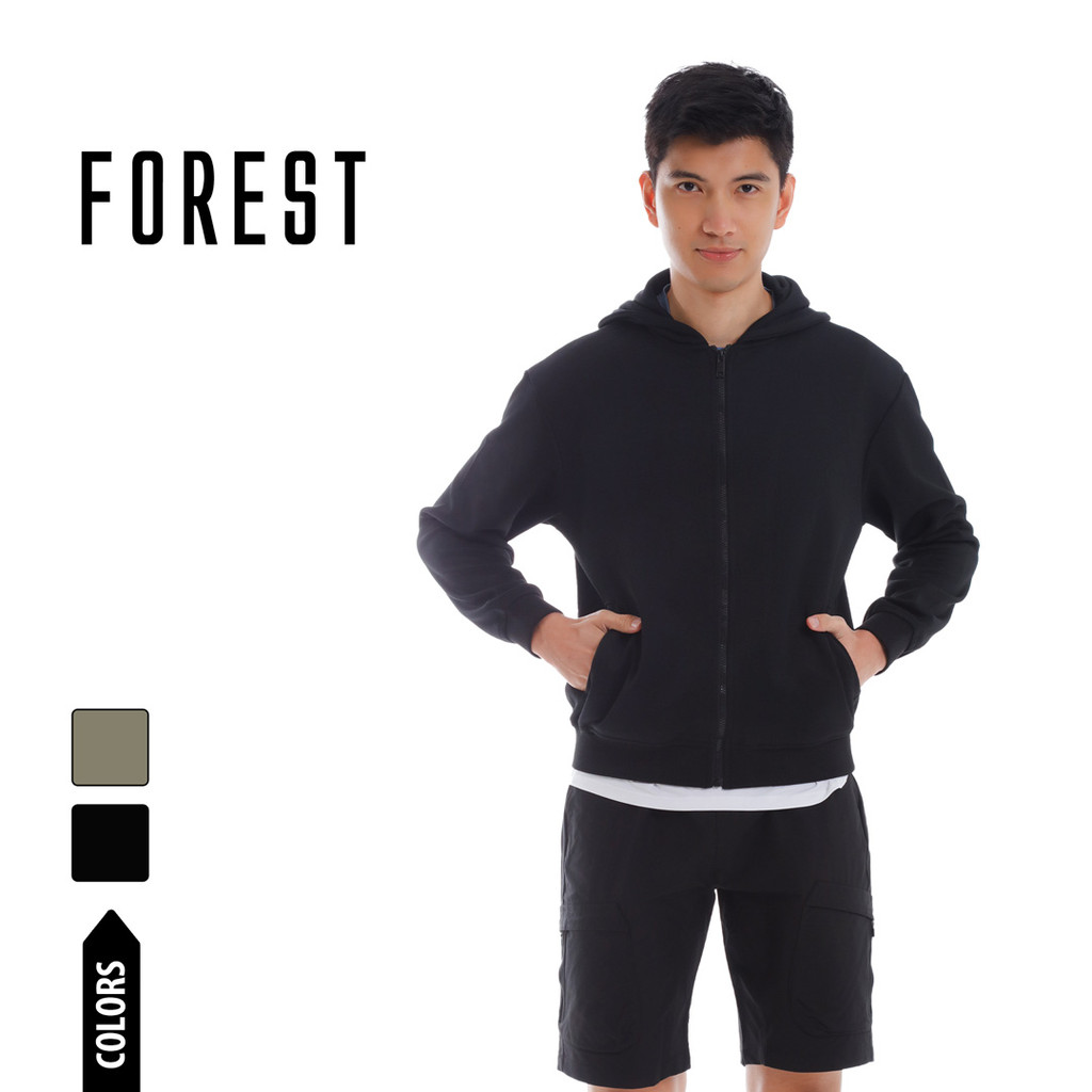 Forest Jaket Lelaki Forest เสื้อแจ็คเก็ตลําลองผู้ชายผ้าฝ้ายยืด - 30406