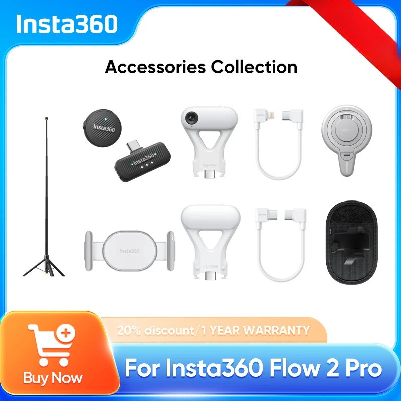 Insta360 Flow 2 Pro อุปกรณ์เสริมอย่างเป็นทางการ Compilation - อุปกรณ์เสริมแนะนําต้นฉบับ: กระเป๋าพกพา