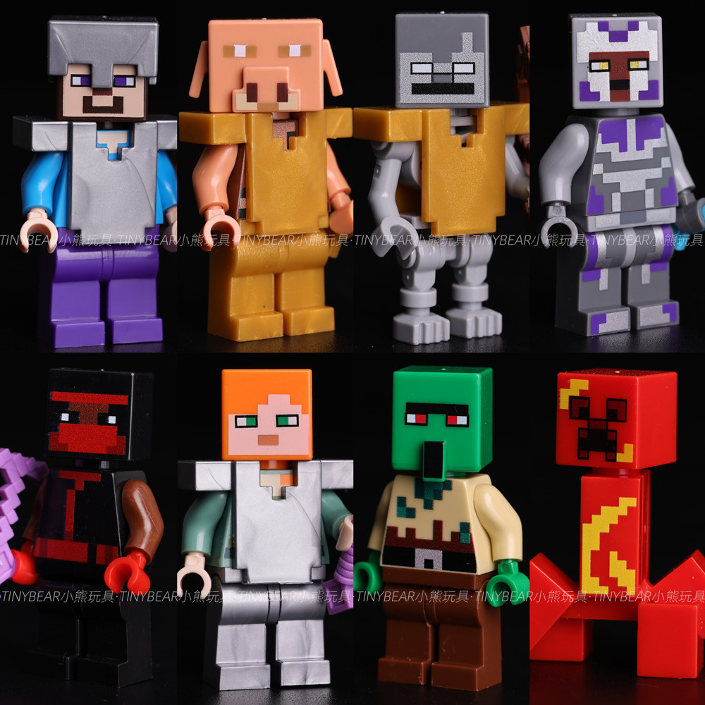 minecraft minecraft toy ปาร์ตี้ที่สามในประเทศ Minecraft Wanderer Crawler Steve Knight Pig Spirit Zom