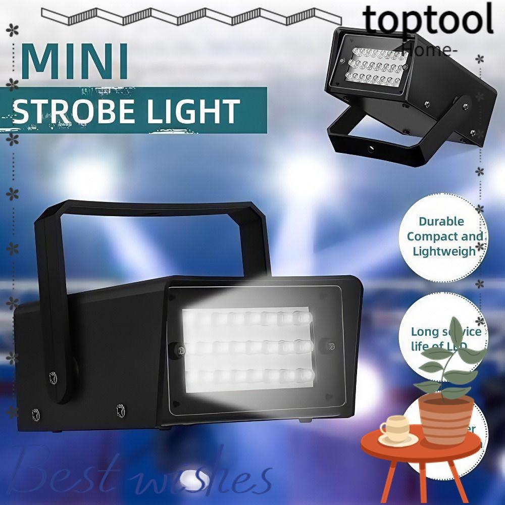 TOPTOOL Strobe Party ไฟ,ปรับแฟลช Super Bright LED Strobe Light, Professional 24LED Stage Light Party