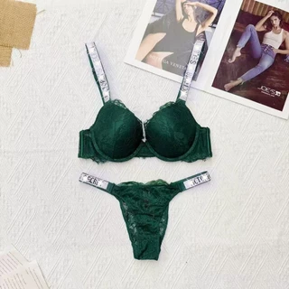 Shiny Rhinestone ชุดชั้นในกางเกงชุดหรูหราเซ็กซี่สวยกลับ Gathering bra ชุด e66t3