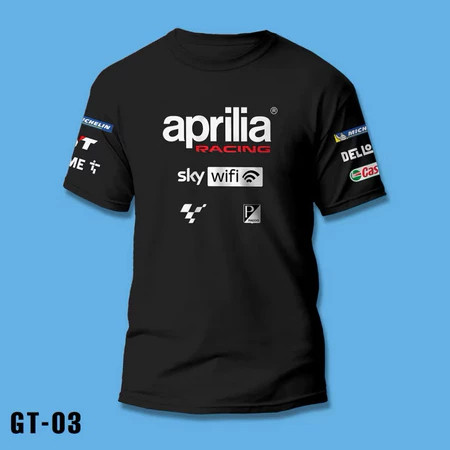 2026Fashion 2026COTTON MotoGP 2023 GT 01-08 เสื้อยืดยานยนต์ |   เสื้อยืด Premium 24s Combed Cotton D