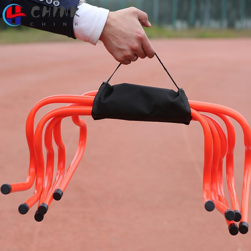 CHINK Hurdle Ladder,แบบพกพาSpeed Agilityอุปกรณ์การฝึกอบรมฟุตบอลHurdle,ฟุตบอลอุปกรณ์ปรับความสูงกลางแจ