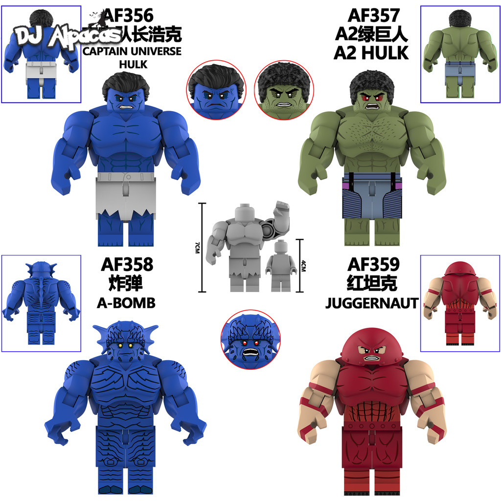 มินิฟิกเกอร์ A2 Hulk Juggernaut กัปตัน Unniverse ของเล่นตุ๊กตาสะสม