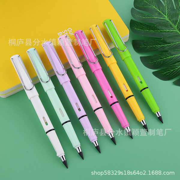 ดินสอ ดินสอ ee เทคโนโลยีสีดําไม่จําเป็นต้องเหลาดินสอไม่มีหมึกนักเรียนนิรันดร์แก้ไขท่าทางเขียนดินสอไม