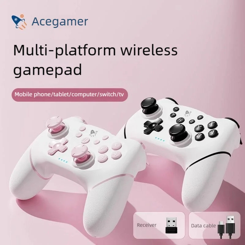 AceGamer SW02 สําหรับสวิทช์ 2 ตัวควบคุมเกมไร้สายบลูทูธ Hall จอยสติ๊กสําหรับโทรศัพท์มือถือ NS PC Stea