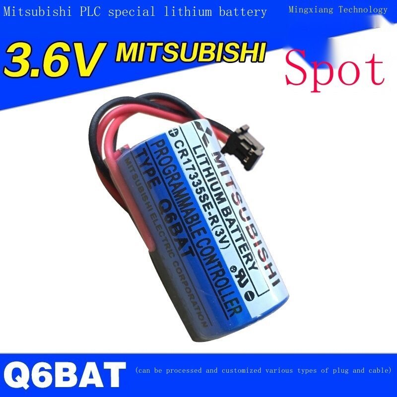 ใหม่-เดิม℗ เซิร์ฟเวอร์ Mitsubishi แบตเตอรี่ลิเธียมเฉพาะ CR17335SE-R (3V)TYPE Q6BAT Q series PLC แบตเ